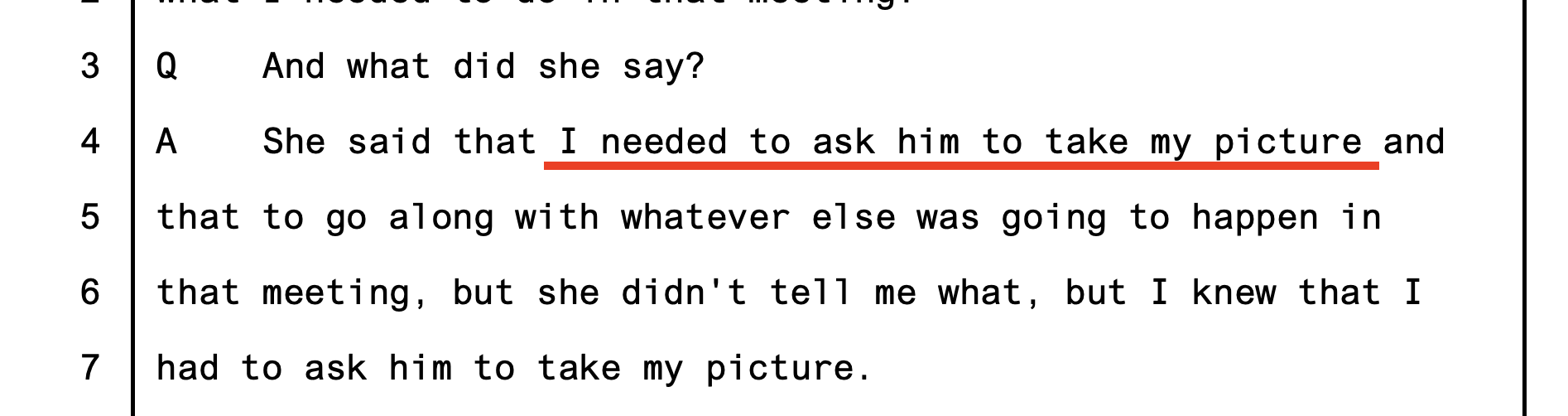 Sylvie testimony — identical assignment